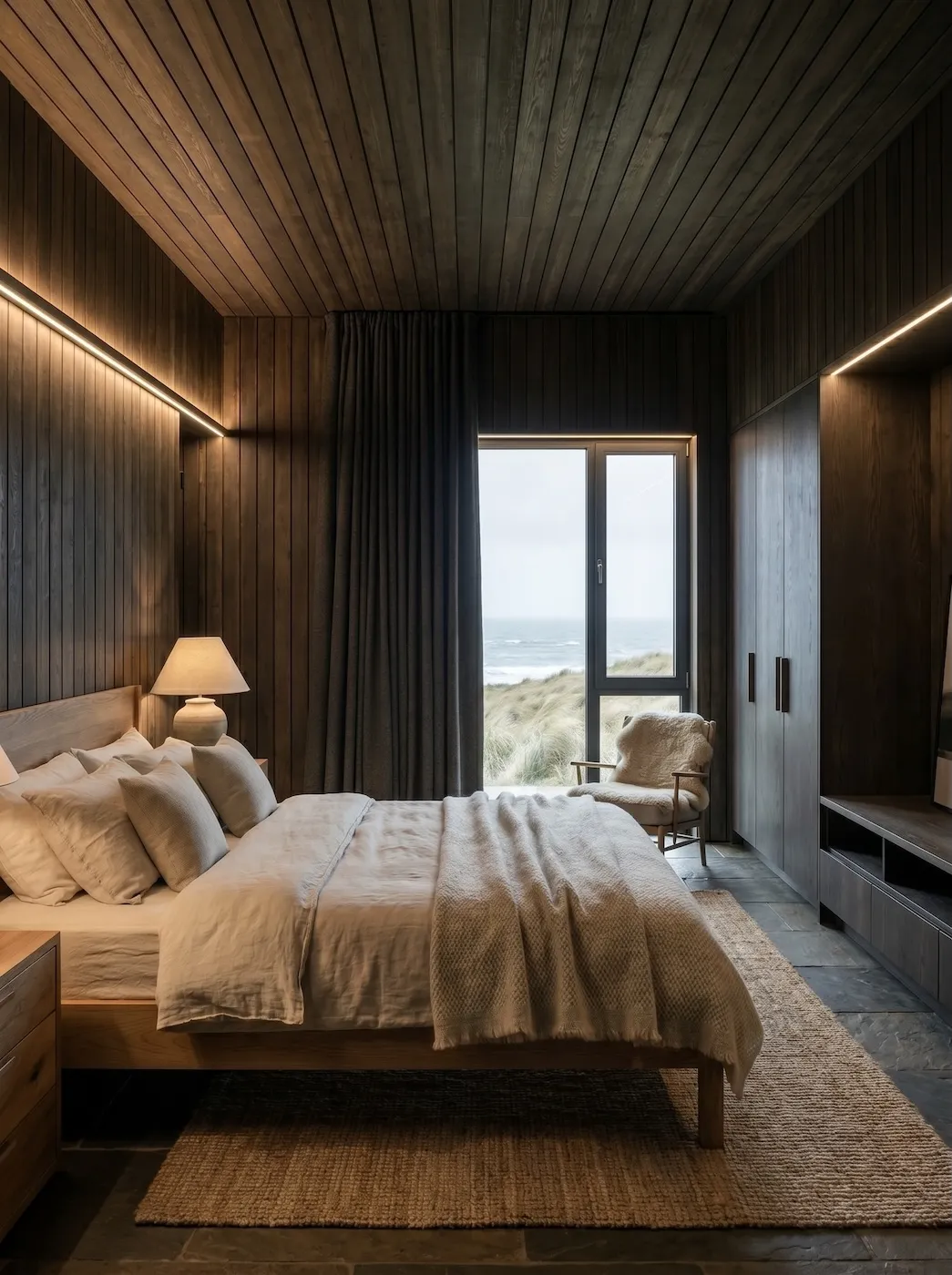 The Coast master bedroom.