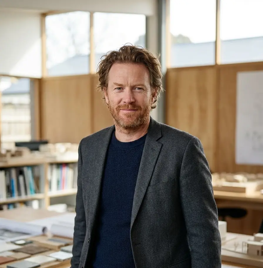 Portrait of Niall Rowan, Founder and Design Director at AeroNest
